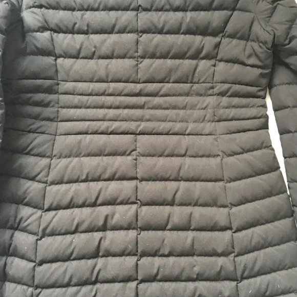 Zara Long Down Anorak Puffer Coat W/Fur Hood Color Black Size Large NWT